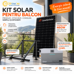 Sistem fotovoltaic pentru balcon